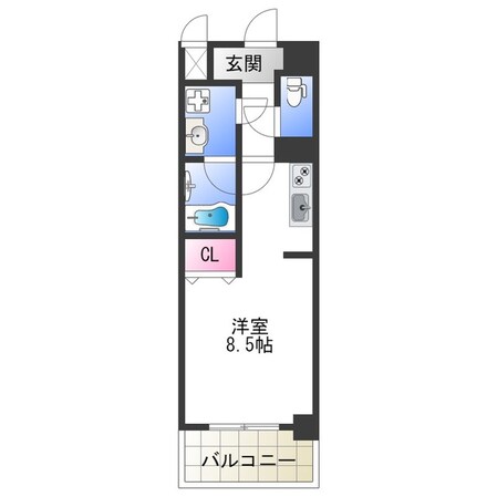 今里駅 徒歩5分 11階の物件間取画像